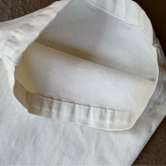 NWT Free People Venice Beach Cream Elastic Waist Flare Wide Leg Jeans Size 26 - Picture 9 of 14